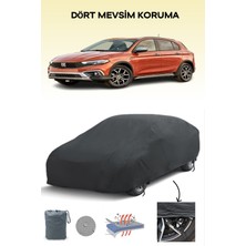 Breen Siyah Fiat Egea Cross Branda Lüx Kalite Oto Brandası Uyumlu Araba Çadırı Hatchback