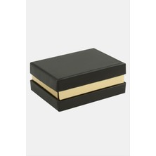 Bijuteri Net Sarı Şeritli Set Kolye Kutusu