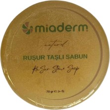 Miaderm Ruşur Taşlı Oval Sabun – Doğal Peeling, Aydınlatıcı, Pürüzsüzleştirici 70 G