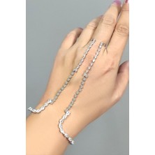 Bijuteri Net Yuvarlak Zirkon Taşlı Lüks Çelik Şahmeran