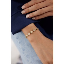 Yavuz Kuyumculuk 14 Ayar Altın Italyan Yoncası Kalemli Bileklik