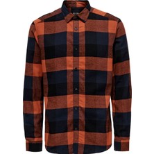 Only & Sons Onsgudmund Ls 3t Check Shırt Noos Erkek Kırmızı Uk Gömlek - 22020301