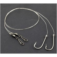 Mustad No:2 0,40MM Double Arm Lüfer Takımı