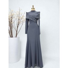 Halezade Moda Tesettür Niva Abiye