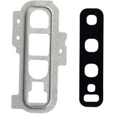 OEM Samsung S10 Plus G975 Kamera Camı Lens Çerçeveli - Gri