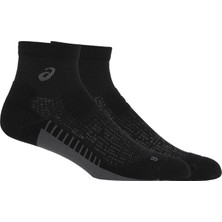 Asics Performance Run Sock Quarter Unisex Black/White Koşu Çorabı 3013B003-002