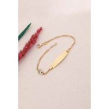 Yavuz Kuyumculuk 14 Ayar Altın Cupcake Detaylı Plaka Bileklik