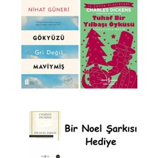 Mona Kitap Gökyüzü Gri Değil Maviymiş + Tuhaf Bir Yılbaşı Öyküsü + Bir Noel Şarkısı