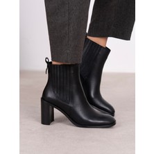 Ece'nin Butiği Lucia Siyah Hakiki Deri Kadın Bot