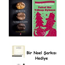 Kapı Yayınları Sürgün - Üç Insan ve Üç Şehir + Tuhaf Bir Yılbaşı Öyküsü + Bir Noel Şarkısı