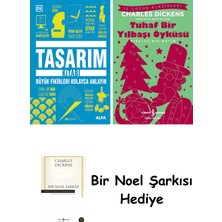 Alfa Yayınları Tasarım Kitabı (Ciltli) + Tuhaf Bir Yılbaşı Öyküsü + Bir Noel Şarkısı