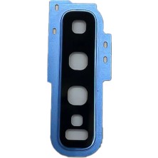 OEM Samsung S10 Plus G975 Kamera Camı Lens Çerçeveli - Mavi