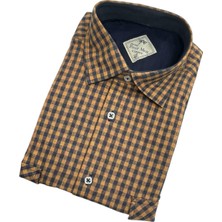 Gömlek Galerisi Klasik Geniş Kesim Ekoseli Flanel Çift Cepli Uzun Kollu Erkek Gömlek