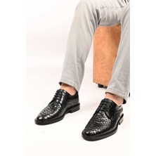 Bestello Bağcıklı Klasik Kösele Taban Hakiki Piton Deri 333-22264 Erkek Ayakkabı