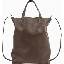 A.p.c Maiko Medium Unisex Deri Shopper Tote