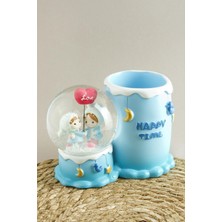 Bijuteri Net Balonlu Kız Çocuklar Işıklı Kar Küresi Orta