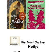 Kapı Yayınları Her Gün Için Mevlana (Kutulu) + Tuhaf Bir Yılbaşı Öyküsü + Bir Noel Şarkısı