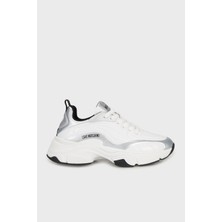 Love Moschino Logolu Deri Kalın Tabanlı Sneaker Ayakkabı Bayan Ayakkabı JA15376G0NJT010A