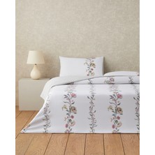 English Home Fioreline Dijital Baskılı Kolay Ütülenir Tek Kişilik Çarşaflı Nevresim Takımı 160x220 cm Yeşil-Sarı