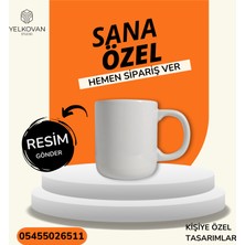 Kişiselleştirilebilir Geniş Kulplu Porselen Bardak Rahat Tasarım | Yelkovanstudio