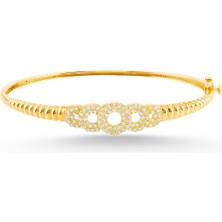 Yavuz Kuyumculuk Altın Burgu Taş Detaylı Kelepçe