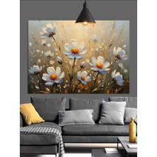 Artmeg Kır Çiçekleri Yağlı Boya Dekoratif Kanvas - Mdf Ahşap Tablo