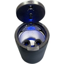 LED Işıklı Araç Içi Küllük Siyah