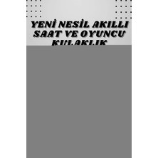 Ceylan Adam Dijital Göstergeli Kulaklık ve 7 Kordonlu Akıllı Saat Android ve Ios Uyumlu Uyku Takibi Sesli Görüşme