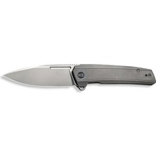 We Knife Speedster Gray Titanium Handle Silver Bead Blasted Cpm 20CV Blade Çakı