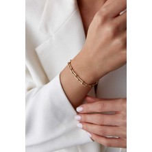 Yavuz Kuyumculuk 14 Ayar Altın Gemici Kilit Light Ataş Bileklik