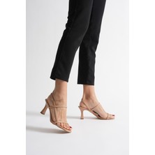 Mevese Aynom Kadın Nude Topuklu Sandalet