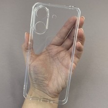 Elixem Xiaomi Redmi 13C Uyumlu Şeffaf Silikon TPU Kamera Korumalı Kılıf