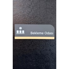 Yönline Mat Antrasit Bekleme Odası Özelleştirilebilir Yönlendirme Levhası Kendinden Yapışkanlı