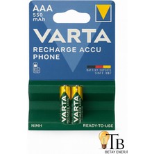 Varta Aaa 550 Mah Şarj Edilebilir Pil
