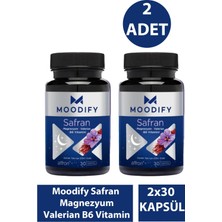 Asfstore Moodify Safran Magnezyum Valerian B6 Vitamin 30 Kapsül 2 Adet