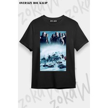 Unisex Oversize Kalıp Hızlı ve Öfkeli 8 Tasarım Baskılı Tshirt