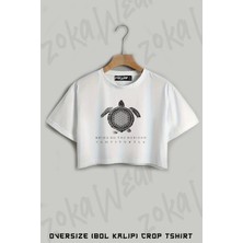 Bring Me The Horizon V2 Baskılı Oversize Crop T-Shirt