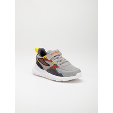 Gdt Ayakkabı  Şirin Genç Yüksek Taban Gri Renk Bağcıklı 31-35 Numara Arası Erkek Çocuk Spor Ayakkabı