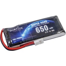 Profuse 3.7 V 1S Lipo Batarya-Pil 650 mAh 40C