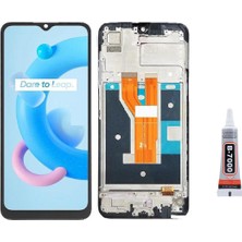 Yedcom Oppo Realme C21 Çıtalı Uyumlu Ekran Lcd Dokunmatik B7000 15ML Yapıştırıcı ile beraber Yc