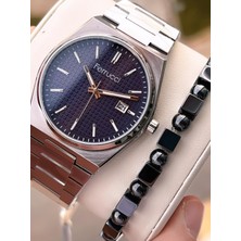 Ferrucci Çelik Kordon Takvimli Kadran 2 Yıl Garantili 3ATM Suya Dayanıklı Erkek Kol Saati F.U3625.03