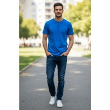 Yaase Erkek Sıfır Yaka Baskısız Tshirt