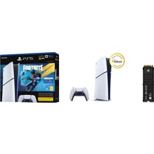Sony Playstation 5 825 GB Digital Fornite V2 Bundle ve Wd Black 2tb SN850P 7300MB/S-6600MB/S