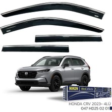Honda Cr V Niken Kromlu Cam Rüzgarlığı 4lü Set 2023 ve Üstü