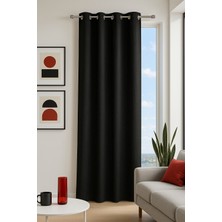Premier Home Osaka Halkalı Fon Perde Siyah 140X260