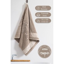 Karna Home Pamuk Tekli Havlu Jakarlı Karna Premıum Stella - 70 x 140