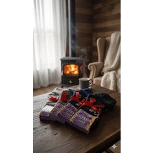 Aykut; Tüylü Kıvrık Havlu Thermal Çorap; Kışlık; Asorti 4'lü Paket; 36-40 Numara