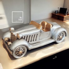 İki Yedi Konsept Vancouver 77-1 Gümüş Klasik Araba Biblosu Retro Stil Dekoratif Otomobil Figürü Obje Ofis Ev Dekoru