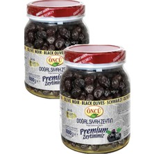 Öncü Premium 181-230 2xl-Xl Salamura Siyah Zeytin 2 Adet 1 kg Pet