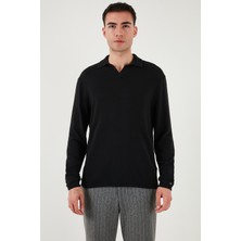 Tommy Hilfiger Pamuklu Regular Fit Polo Yaka Sweat Erkek Polo Yaka Sweat MW0MW40444 Bds